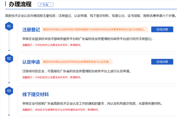 广东省高新技术企业申报流程，详细图文介绍