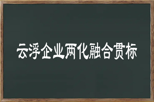 云浮企业两化融合贯标