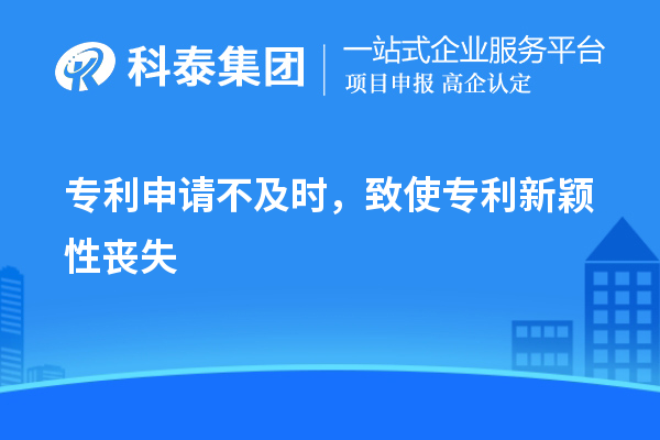 专利申请不及时，致使专利新颖性丧失