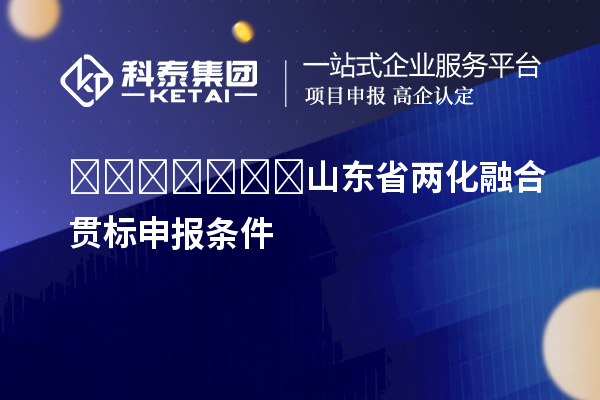 ???????山东省两化融合贯标申报条件