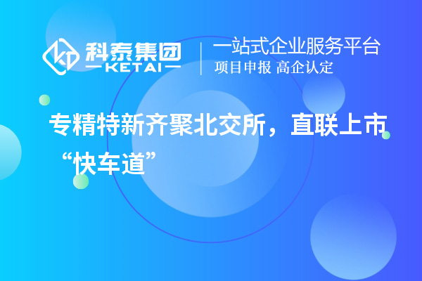 专精特新齐聚北交所，直联上市“快车道”