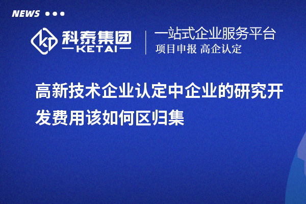 <a href=http://www.1ys1w.cn target=_blank class=infotextkey>高新技术企业认定</a>中企业的研究开发费用该如何区归集