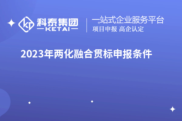 2023年两化融合贯标申报条件