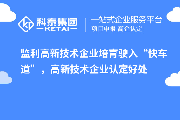 监利高新技术企业培育驶入“快车道”，高新技术企业认定好处