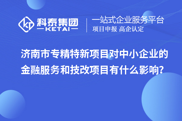 济南市专精特新项目对中小企业的金融服务和<a href=http://www.1ys1w.cn/fuwu/jishugaizao.html target=_blank class=infotextkey>技改</a>项目有什么影响？