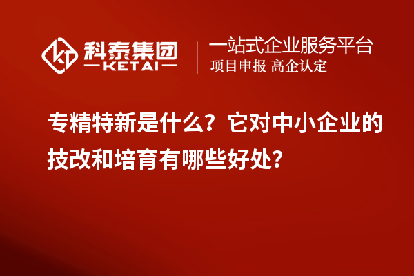 专精特新是什么？它对中小企业的<a href=http://www.1ys1w.cn/fuwu/jishugaizao.html target=_blank class=infotextkey>技改</a>和培育有哪些好处？