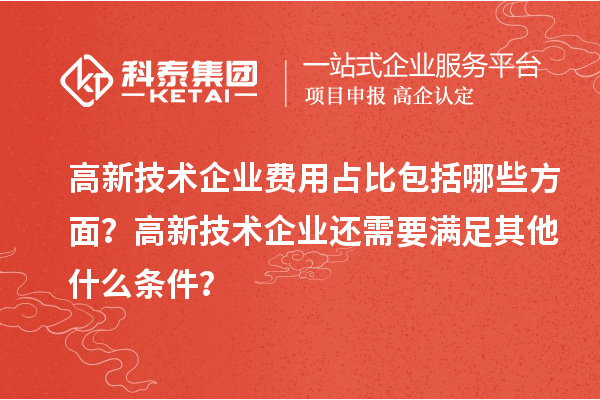 高新技术企业费用占比包括哪些方面？高新技术企业还需要满足其他什么条件？