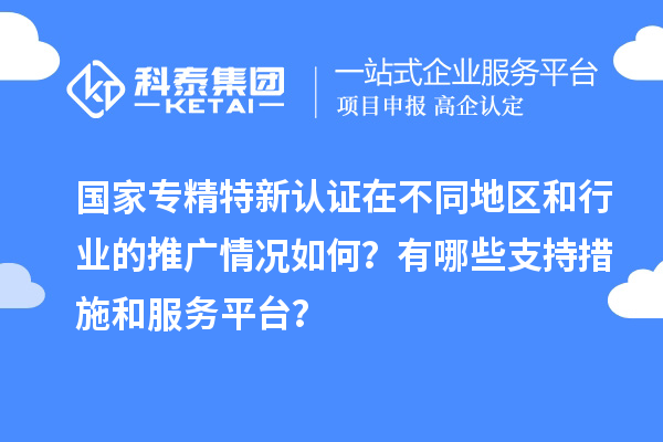 国家专精特新认证在不同地区和行业的推广情况如何？有哪些支持措施和服务平台？