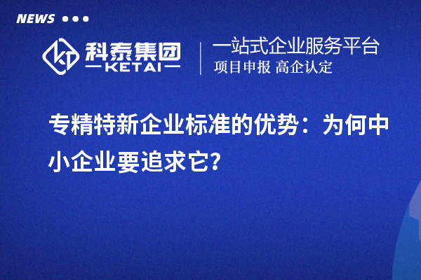 专精特新企业标准的优势：为何中小企业要追求它？