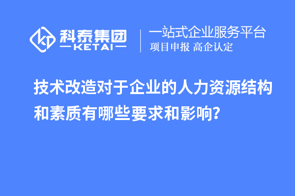 技术改造对于企业的人力资源结构和素质有哪些要求和影响？