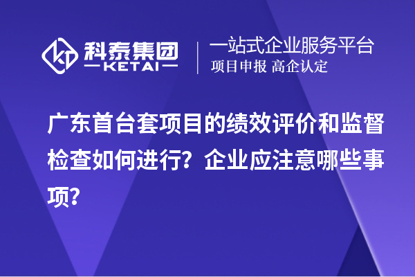 广东首台套项目的绩效评价和监督检查如何进行？企业应注意哪些事项？
