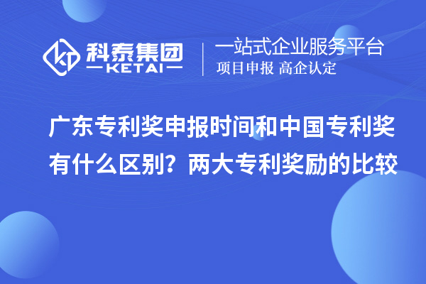 广东专利奖申报时间和中国专利奖有什么区别？两大专利奖励的比较
