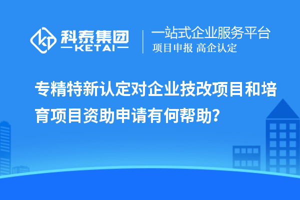 专精特新认定对企业<a href=http://www.1ys1w.cn/fuwu/jishugaizao.html target=_blank class=infotextkey>技改</a>项目和培育项目资助申请有何帮助？