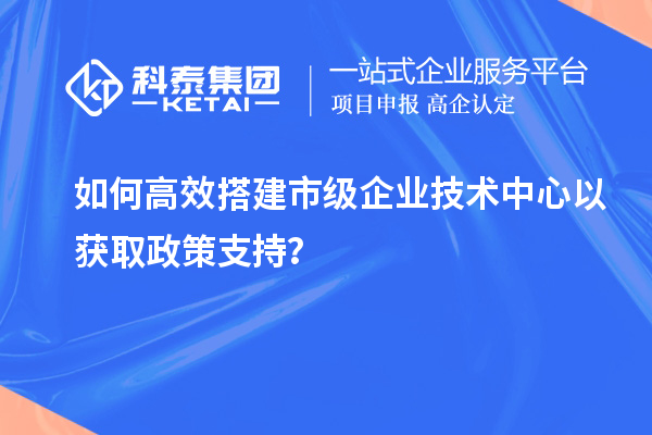 如何高效搭建市级企业技术中心以获取政策支持？