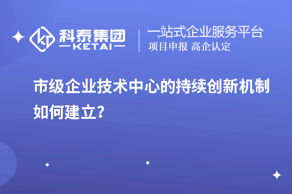 市级企业技术中心的持续创新机制如何建立？