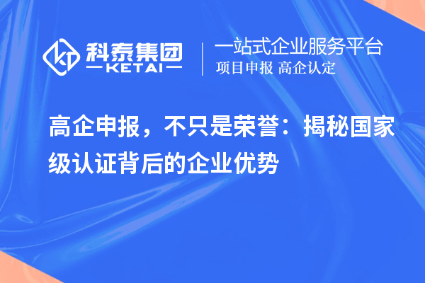 高企申报，不只是荣誉：揭秘国家级认证背后的企业优势