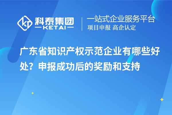 广东省知识产权示范企业有哪些好处？申报成功后的奖励和支持