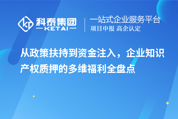 从政策扶持到资金注入，企业知识产权质押的多维福利全盘点
