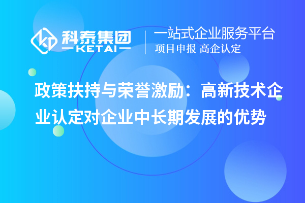 政策扶持与荣誉激励：高新技术企业认定对企业中长期发展的优势