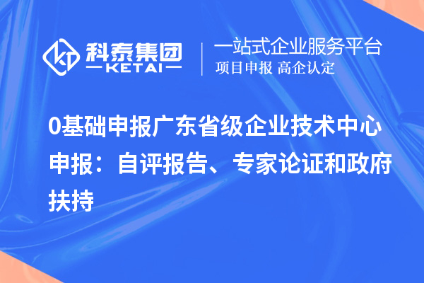 0基础申报广东省级企业技术中心申报：自评报告、专家论证和政府扶持