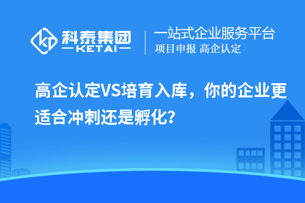 高企认定VS培育入库，你的企业更适合冲刺还是孵化？