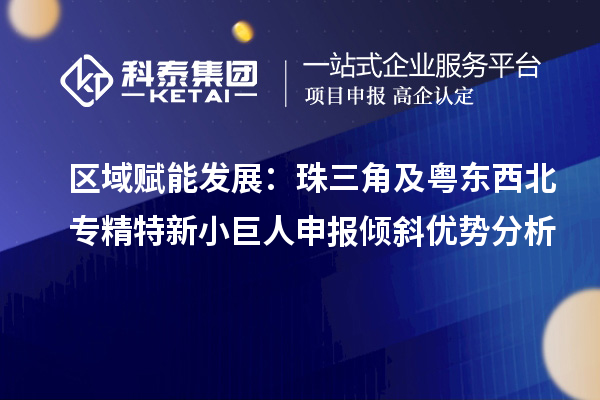  区域赋能发展：珠三角及粤东西北<a href=http://www.1ys1w.cn/fuwu/zhuanjingtexin.html target=_blank class=infotextkey>专精特新小巨人申报</a>倾斜优势分析